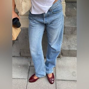 Derf Avenue Relaxed Jeans Washed Blue